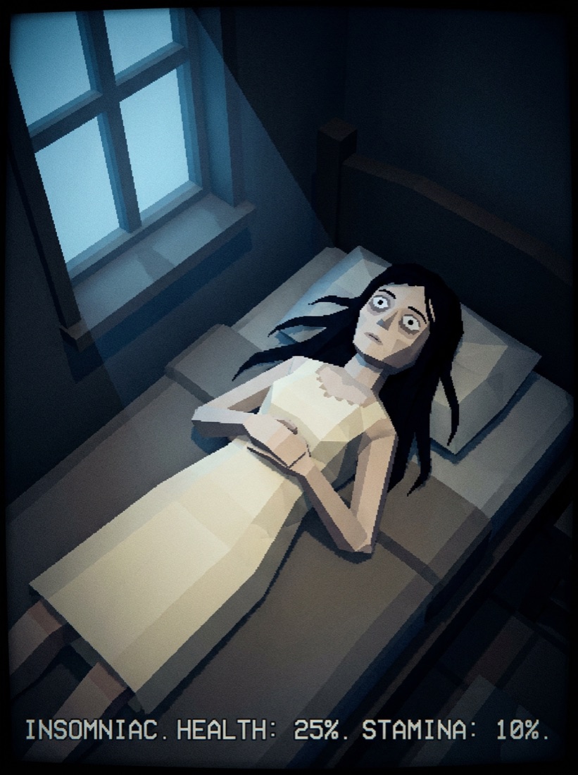 불면증 여자 (The Insomniac) — 텔: 정지 응시
